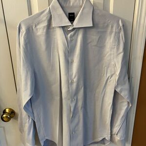 COPY - Boggi Milano, Men’s Dress Shirt, 17 / 43, Blue / White